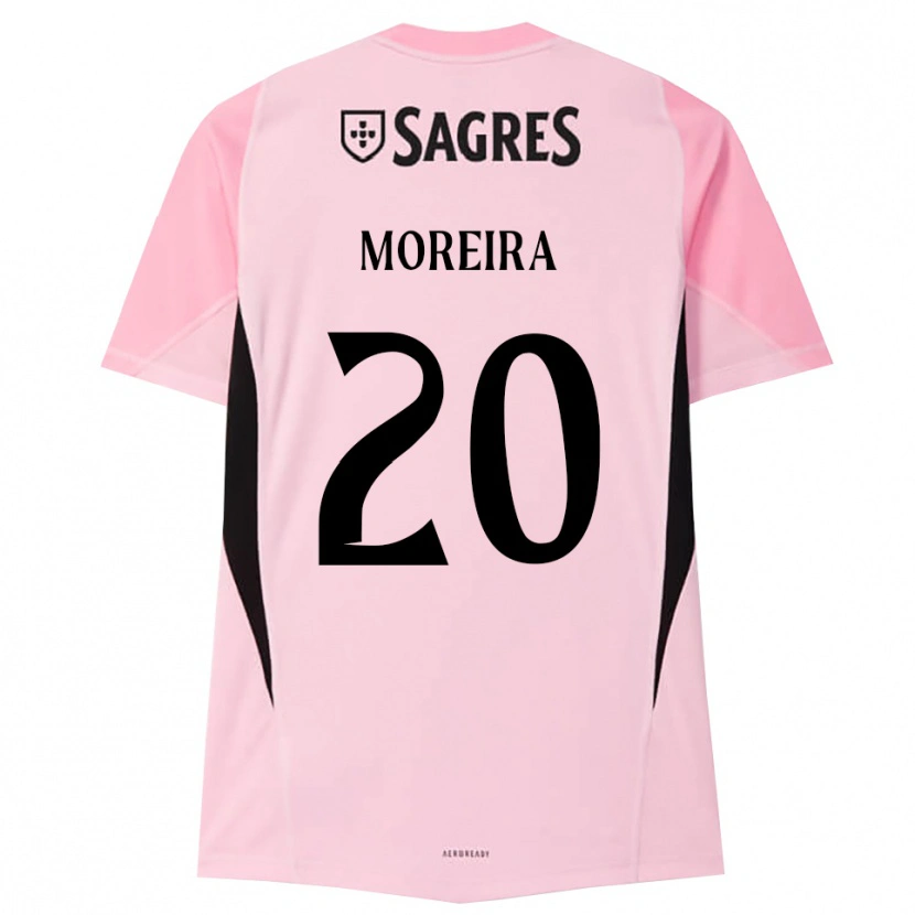 Danxen Hombre Camiseta André Moreira #20 Rosa Negro Portero Equipación 2025/26 La Camisa México