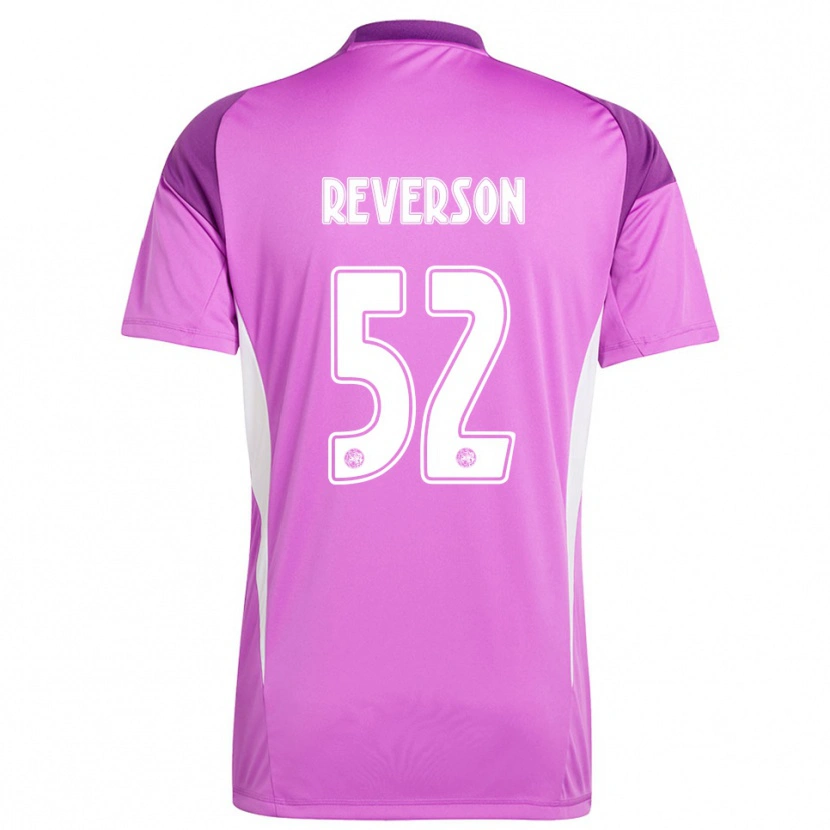 Danxen Hombre Camiseta Paul Reverson #52 Morado Claro Blanco Portero Equipación 2025/26 La Camisa México