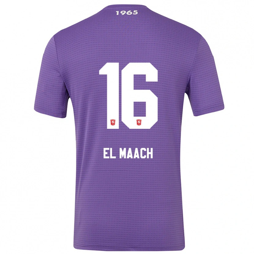 Danxen Hombre Camiseta Issam El Maach #16 Morado Medio Portero Equipación 2025/26 La Camisa México