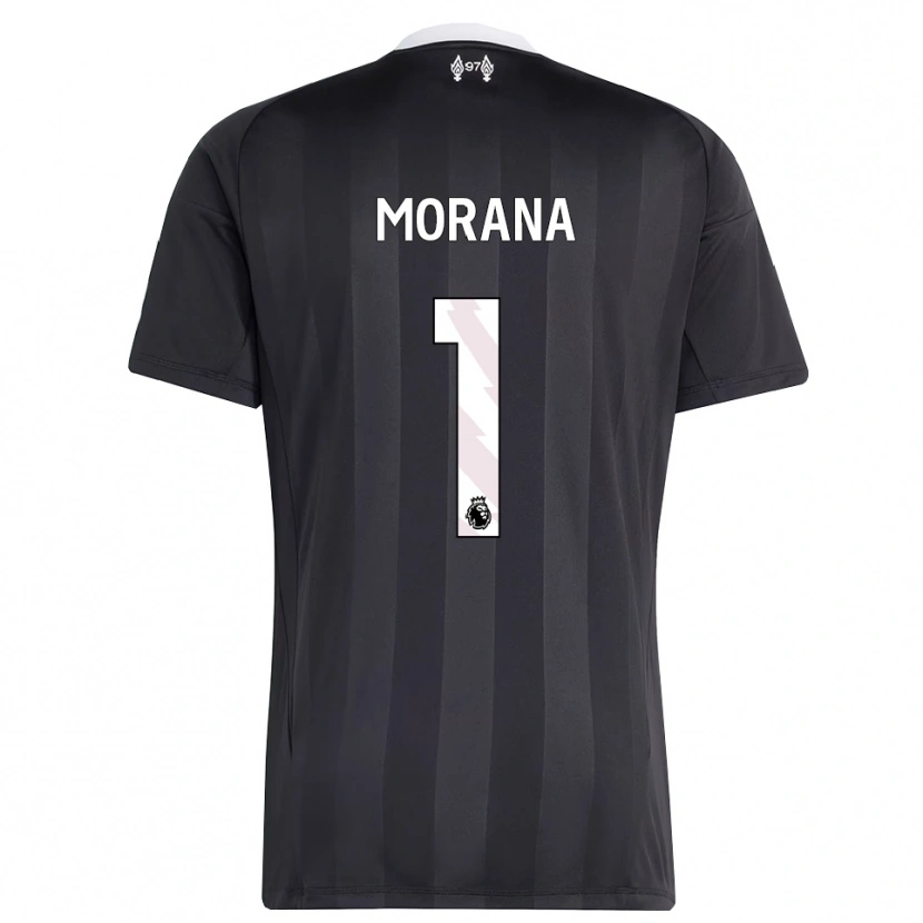 Danxen Hombre Camiseta Nathan Morana #1 Blanco Negro Portero Equipación 2025/26 La Camisa México