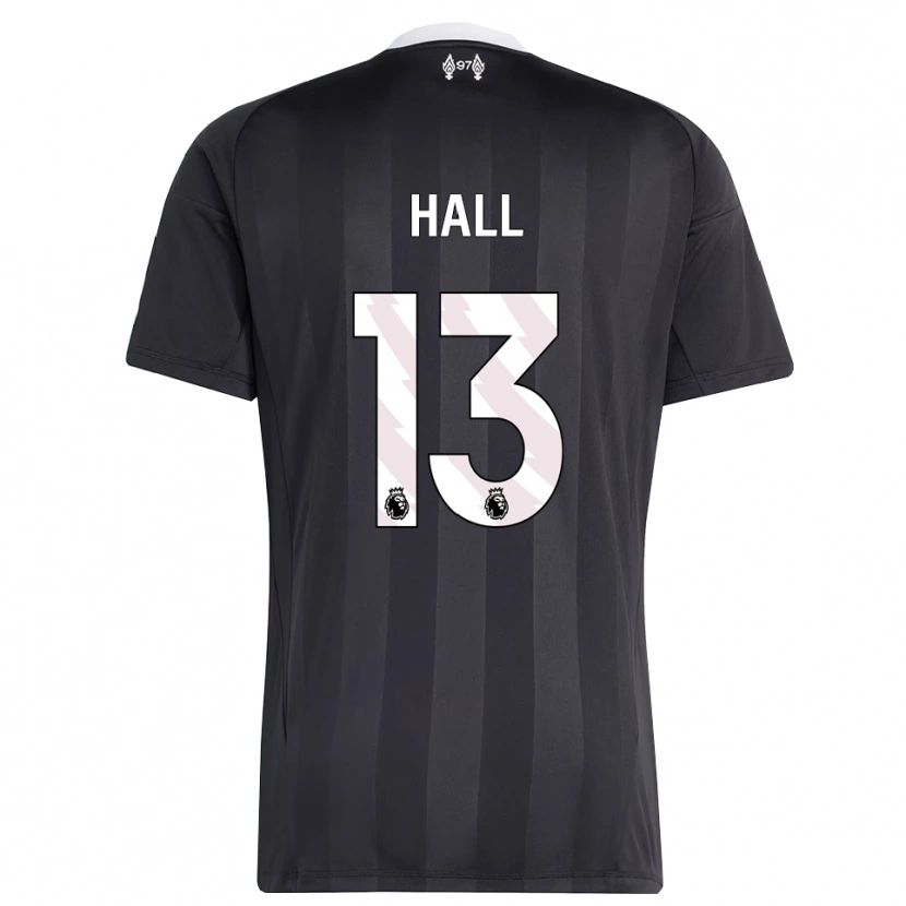 Danxen Hombre Camiseta Bailey Hall #13 Blanco Negro Portero Equipación 2025/26 La Camisa México