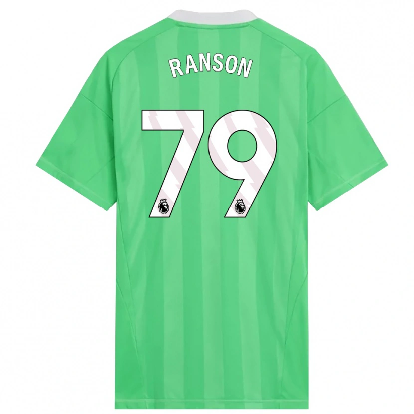 Danxen Hombre Camiseta Khari Ranson #79 Verde Claro Blanco Portero Equipación 2025/26 La Camisa México