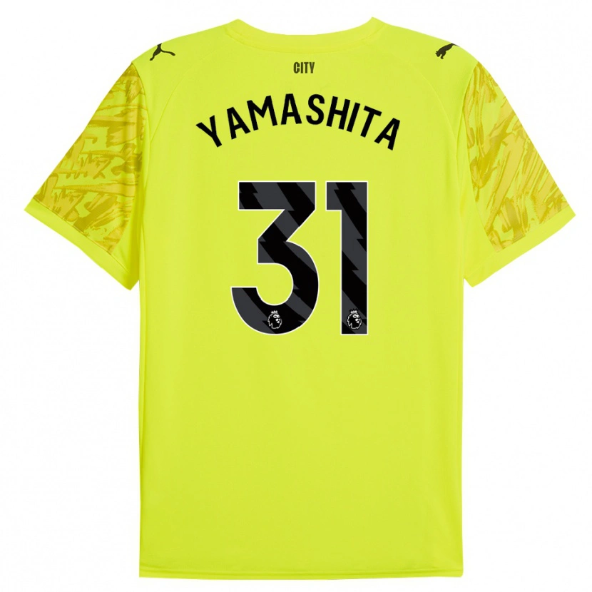 Danxen Hombre Camiseta Ayaka Yamashita #31 Amarillo Naranja Negro Portero Equipación 2025/26 La Camisa México