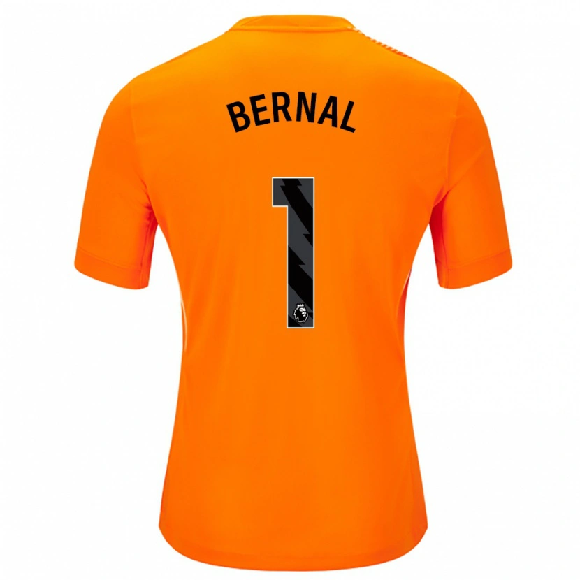Danxen Hombre Camiseta Freddy Bernal #1 Naranja Negro Portero Equipación 2025/26 La Camisa México