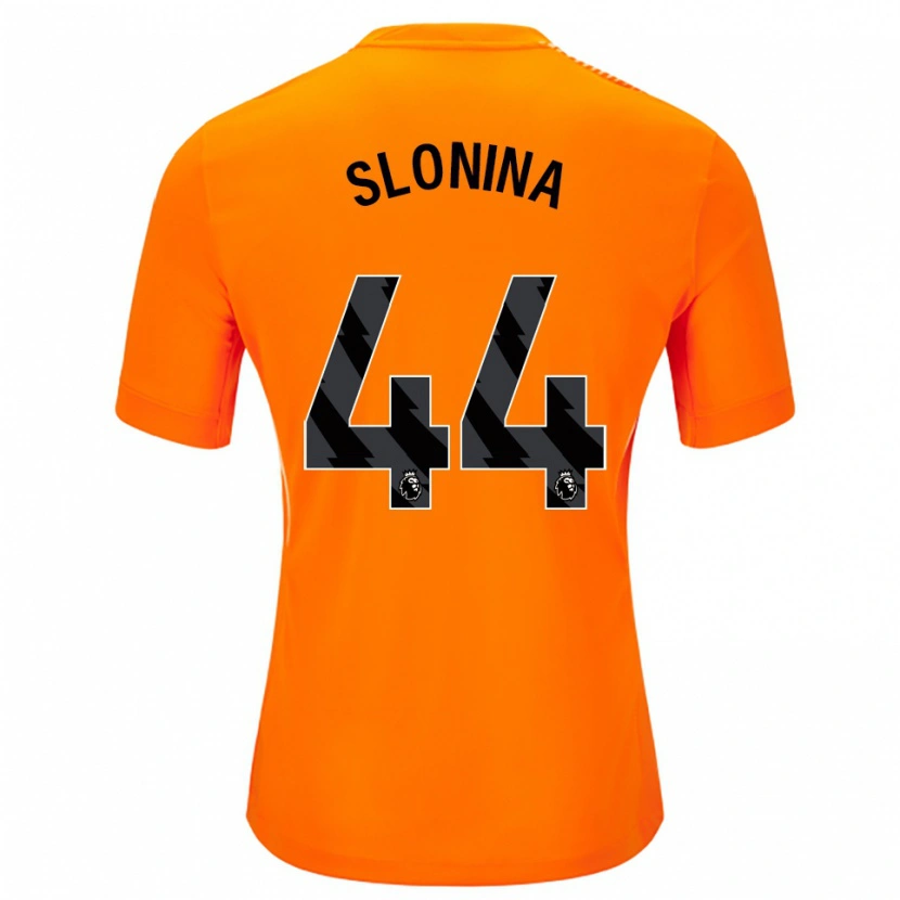 Danxen Hombre Camiseta Gabriel Slonina #44 Naranja Negro Portero Equipación 2025/26 La Camisa México