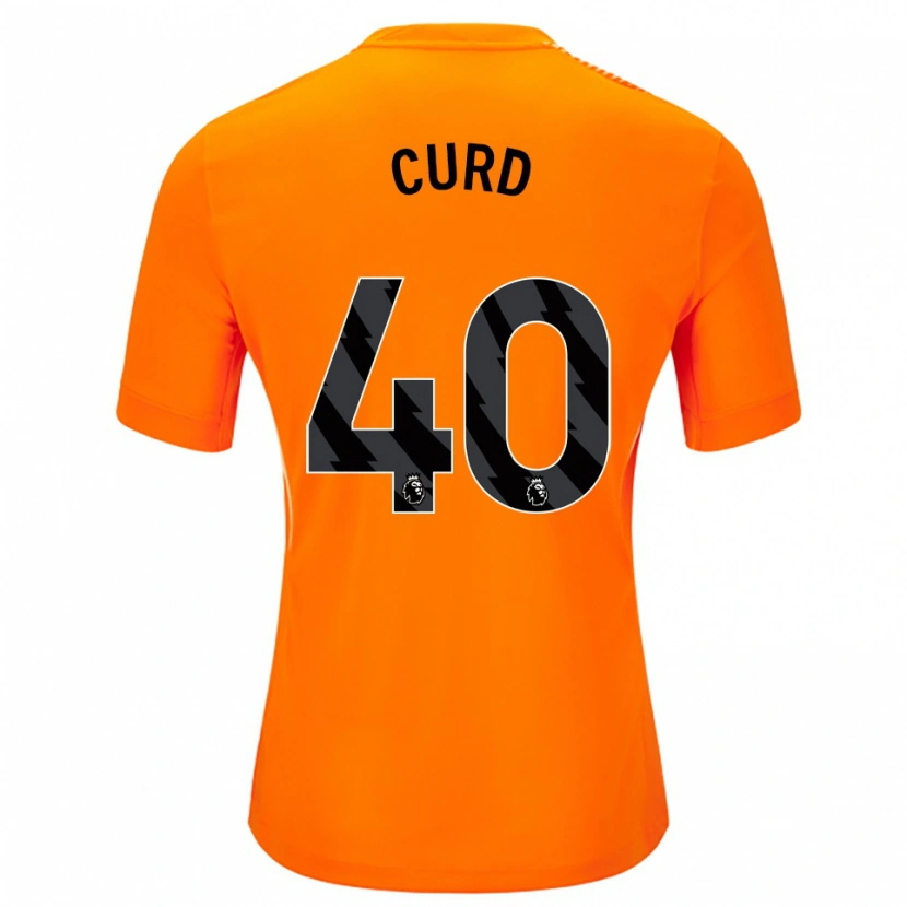 Danxen Hombre Camiseta Ted Curd #40 Naranja Negro Portero Equipación 2025/26 La Camisa México