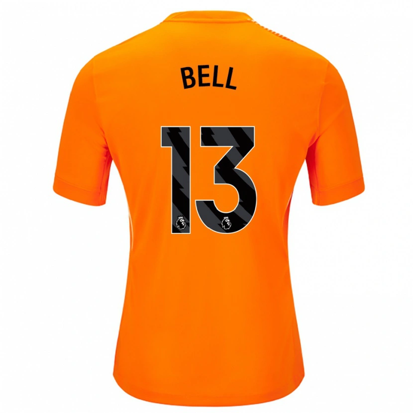 Danxen Hombre Camiseta Toby Bell #13 Naranja Negro Portero Equipación 2025/26 La Camisa México