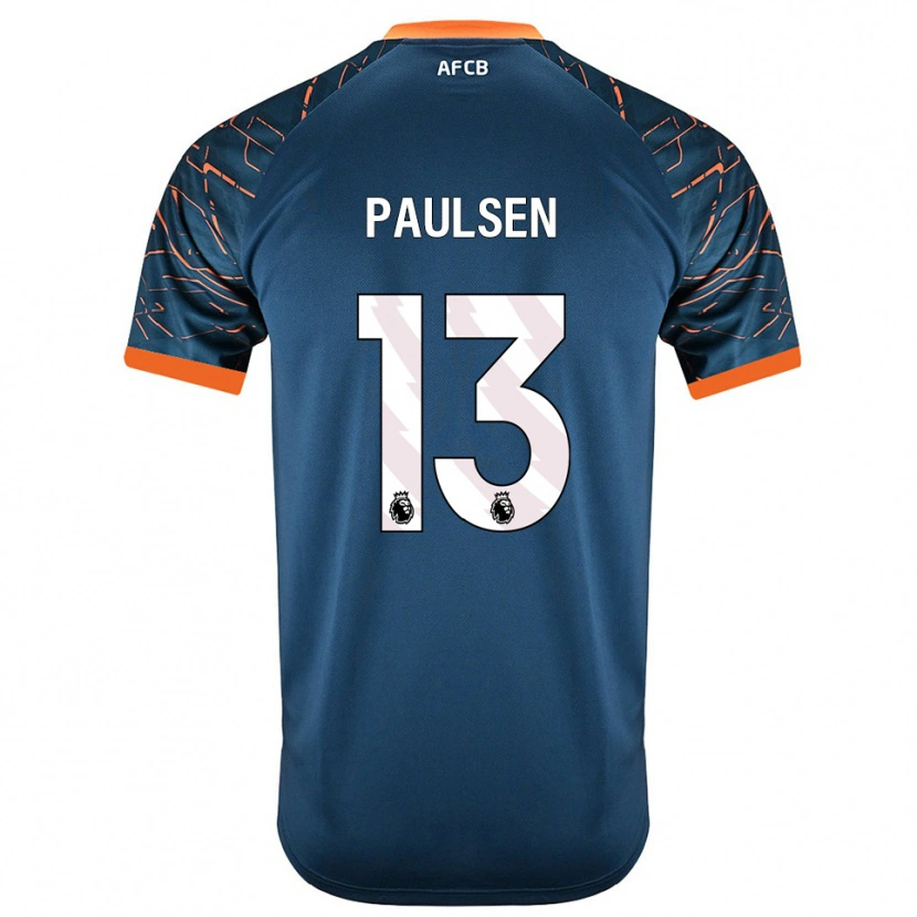 Danxen Hombre Camiseta Alex Paulsen #13 Azul Pizarra Oscuro Portero Equipación 2025/26 La Camisa México
