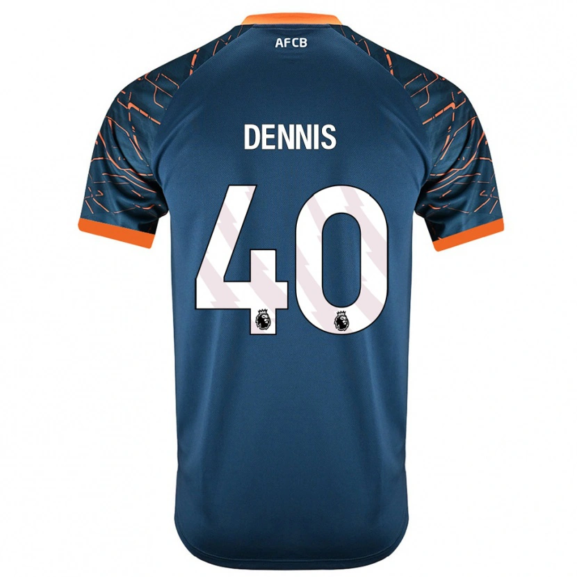 Danxen Hombre Camiseta Will Dennis #40 Azul Pizarra Oscuro Portero Equipación 2025/26 La Camisa México