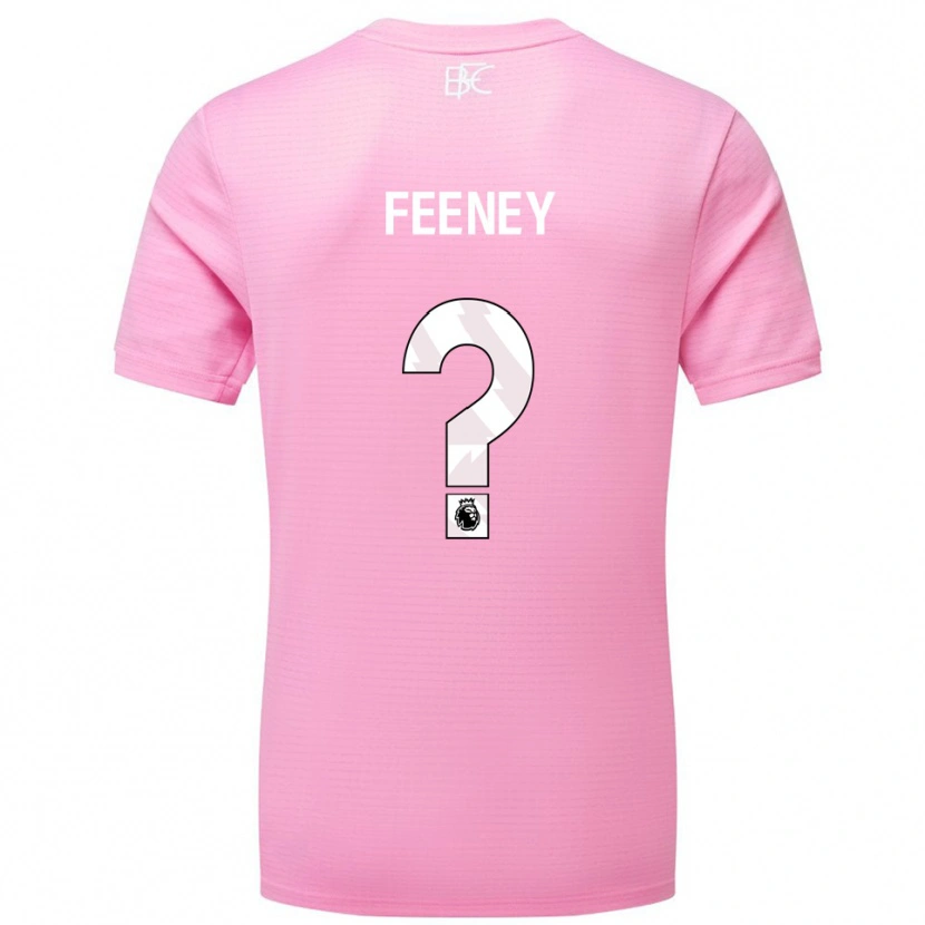 Danxen Hombre Camiseta Callum Feeney #0 Blanco Rosa Portero Equipación 2025/26 La Camisa México