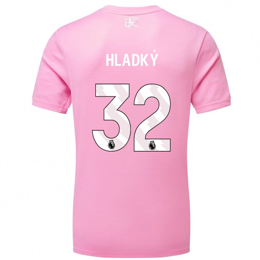 Danxen Hombre Camiseta Vaclav Hladky #32 Blanco Rosa Portero Equipación 2025/26 La Camisa México
