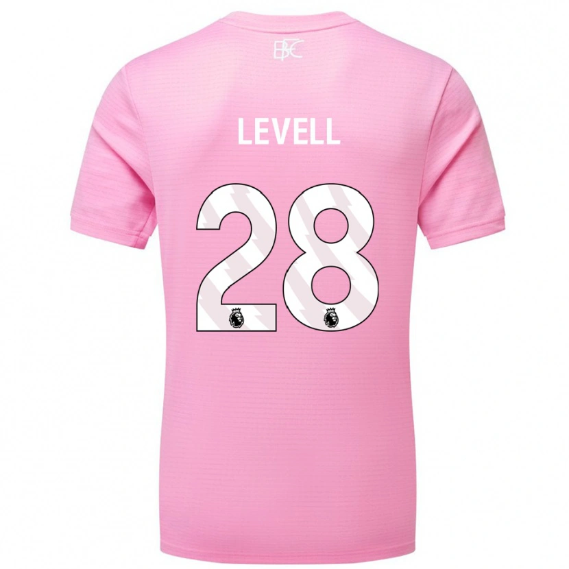 Danxen Hombre Camiseta Kirstie Levell #28 Blanco Rosa Portero Equipación 2025/26 La Camisa México