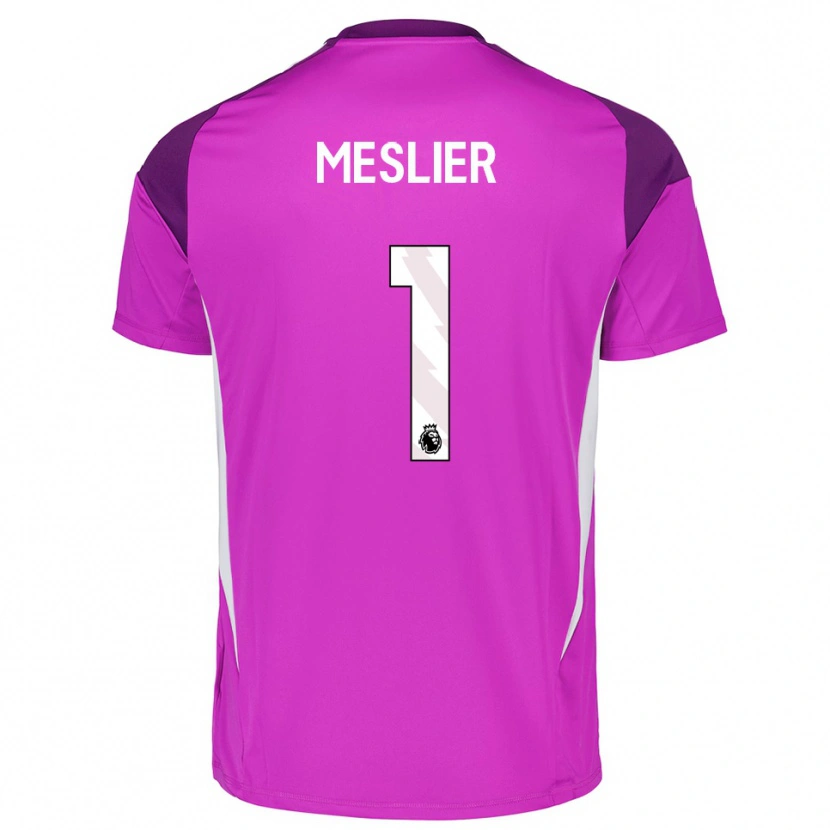 Danxen Hombre Camiseta Illan Meslier #1 Blanco Blanco Portero Equipación 2025/26 La Camisa México