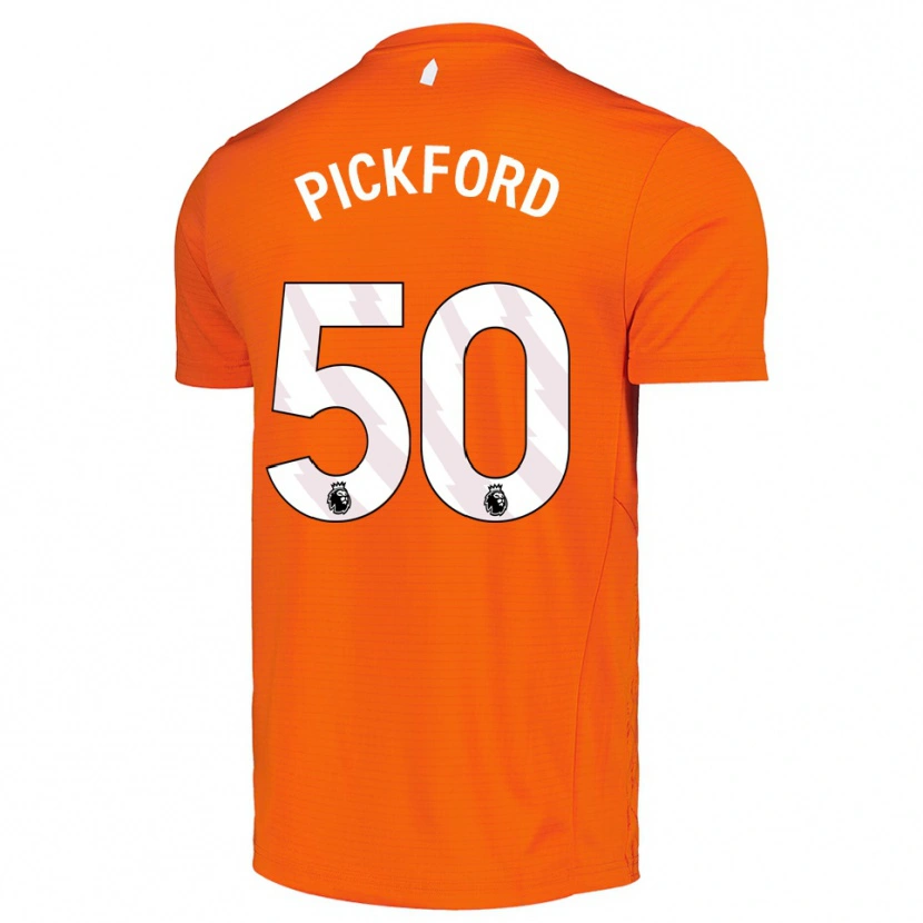 Danxen Hombre Camiseta George Pickford #50 Naranja Negro Portero Equipación 2025/26 La Camisa México