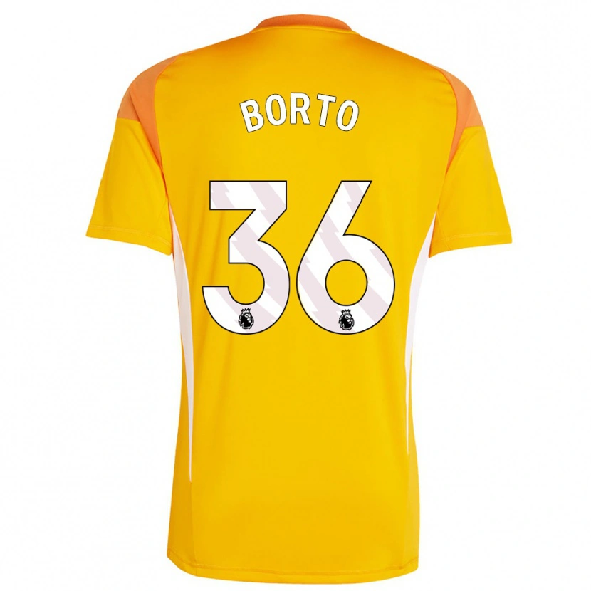 Danxen Hombre Camiseta Alex Borto #36 Blanco Blanco Portero Equipación 2025/26 La Camisa México