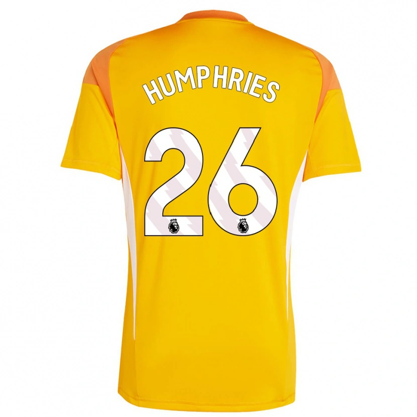Danxen Hombre Camiseta Marni Humphries #26 Blanco Blanco Portero Equipación 2025/26 La Camisa México