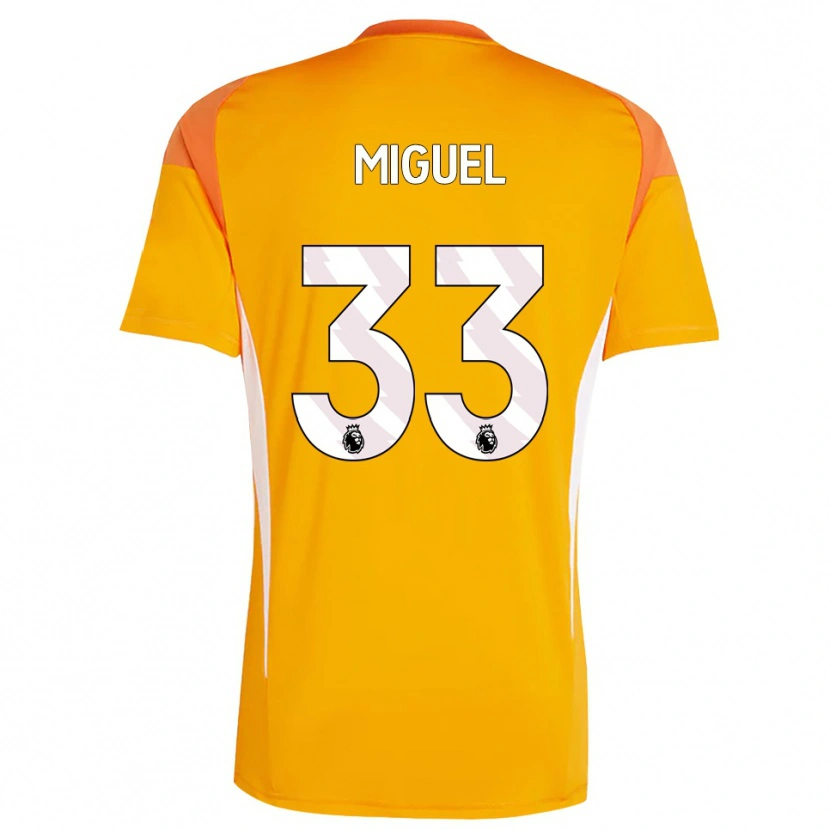 Danxen Hombre Camiseta Carlos Miguel #33 Blanco Blanco Portero Equipación 2025/26 La Camisa México