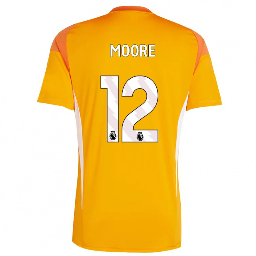 Danxen Hombre Camiseta Daniel Moore #12 Blanco Blanco Portero Equipación 2025/26 La Camisa México