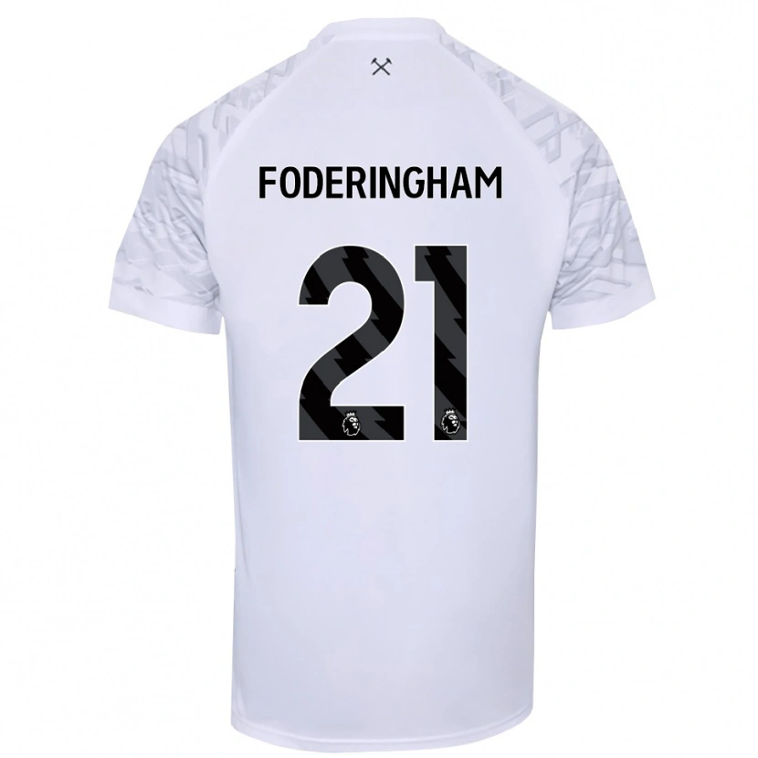 Danxen Hombre Camiseta Wes Foderingham #21 Negro Blanco Portero Equipación 2025/26 La Camisa México