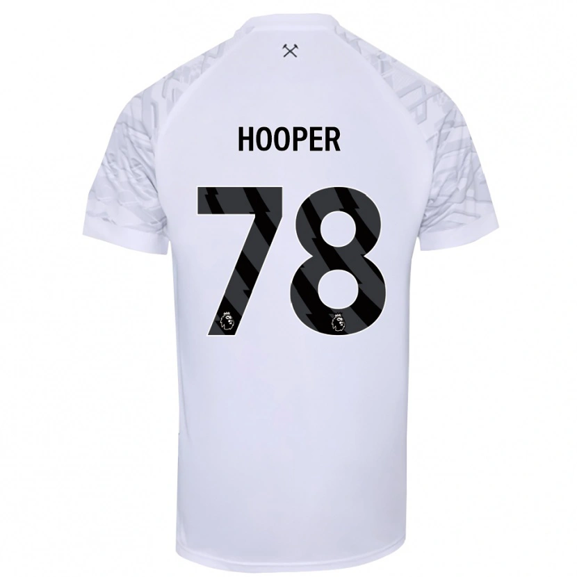 Danxen Hombre Camiseta Finley Hooper #78 Negro Blanco Portero Equipación 2025/26 La Camisa México