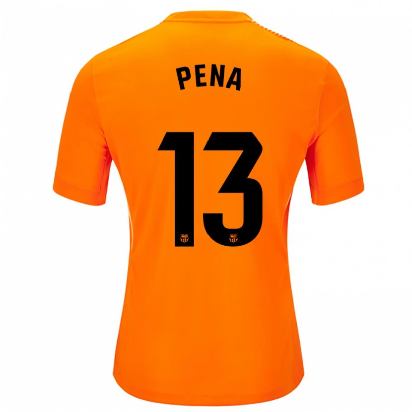 Danxen Hombre Camiseta Iñaki Peña #13 Naranja Negro Portero Equipación 2025/26 La Camisa México