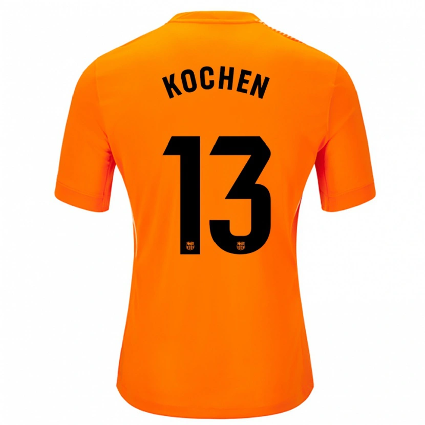 Danxen Hombre Camiseta Diego Kochen #13 Naranja Negro Portero Equipación 2025/26 La Camisa México