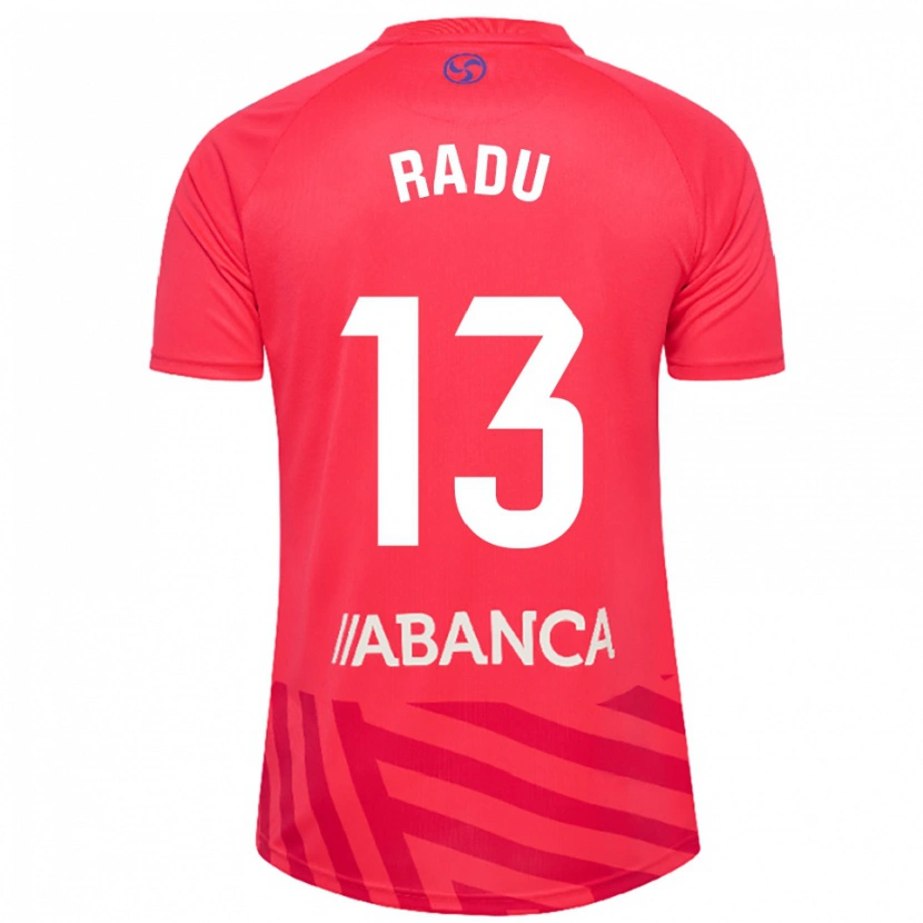 Danxen Hombre Camiseta Ionuț Radu #13 Rojo Blanco Portero Equipación 2025/26 La Camisa México