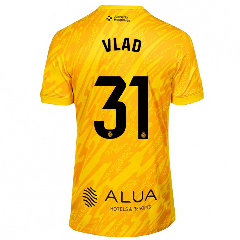 Danxen Hombre Camiseta Rares Vlad #31 Naranja Negro Portero Equipación 2025/26 La Camisa México