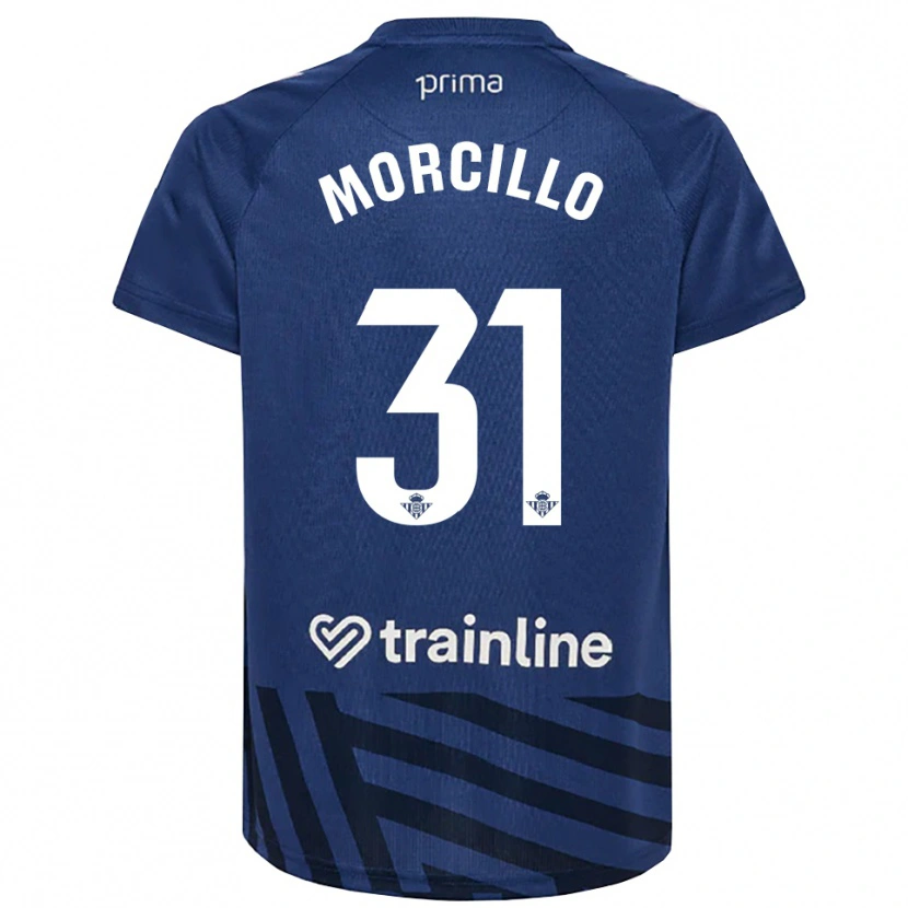 Danxen Hombre Camiseta Ana Morcillo #31 Azul Real Blanco Portero Equipación 2025/26 La Camisa México