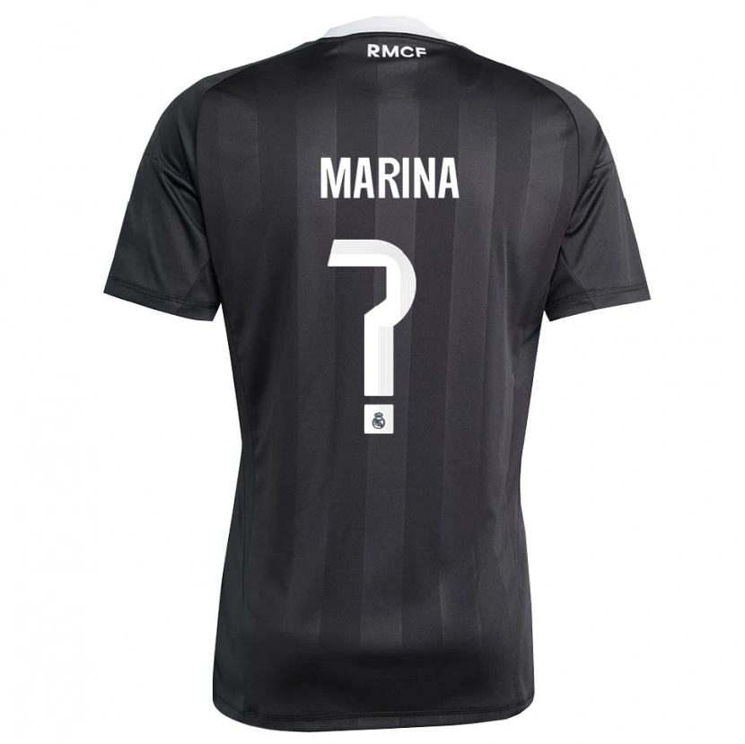 Danxen Hombre Camiseta Nacho Marina #0 Negro Blanco Portero Equipación 2025/26 La Camisa México