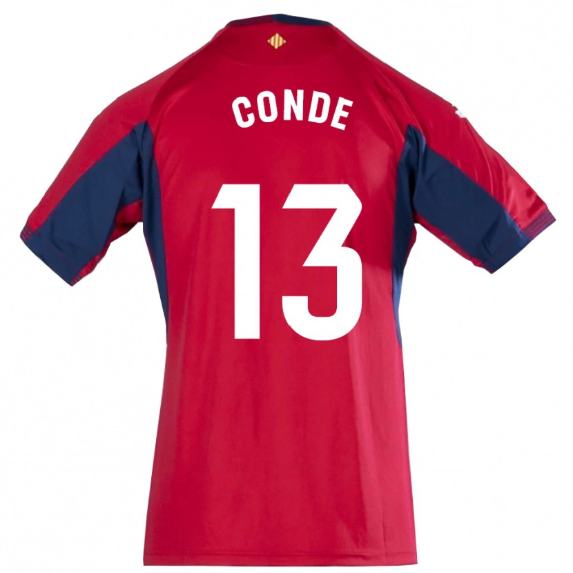 Danxen Hombre Camiseta Diego Conde #13 Azul Real Rojo Portero Equipación 2025/26 La Camisa México