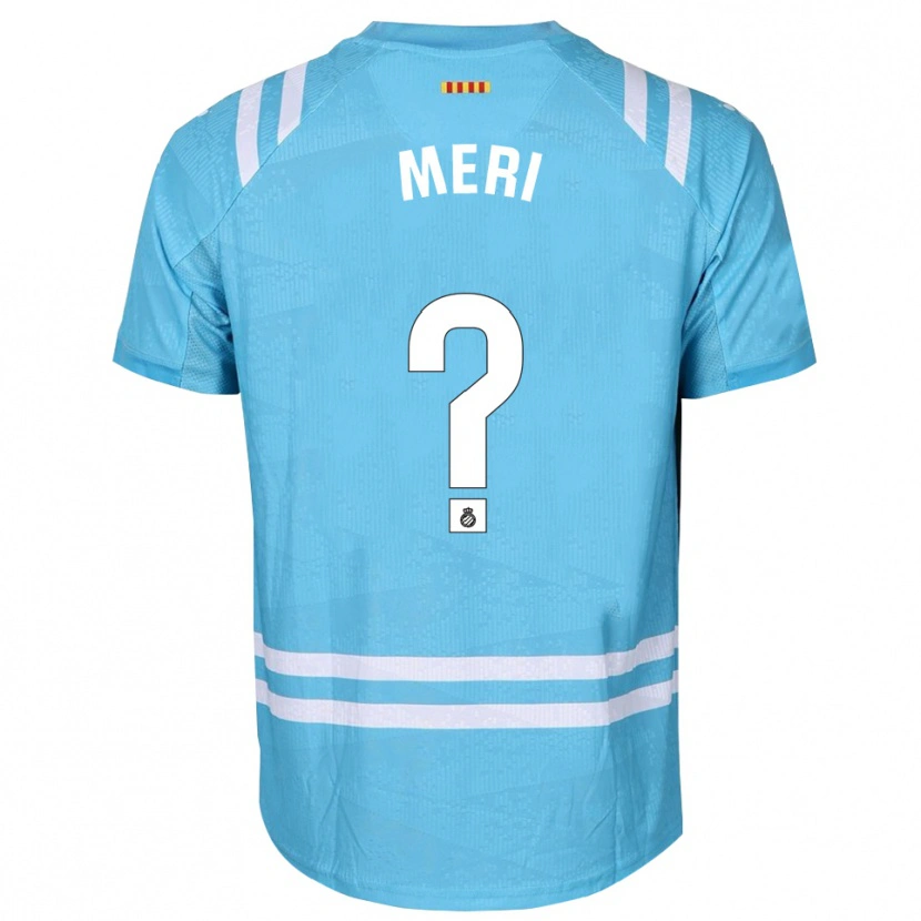 Danxen Hombre Camiseta Meritxel Muñoz Alsina #0 Blanco Azul Claro Portero Equipación 2025/26 La Camisa México