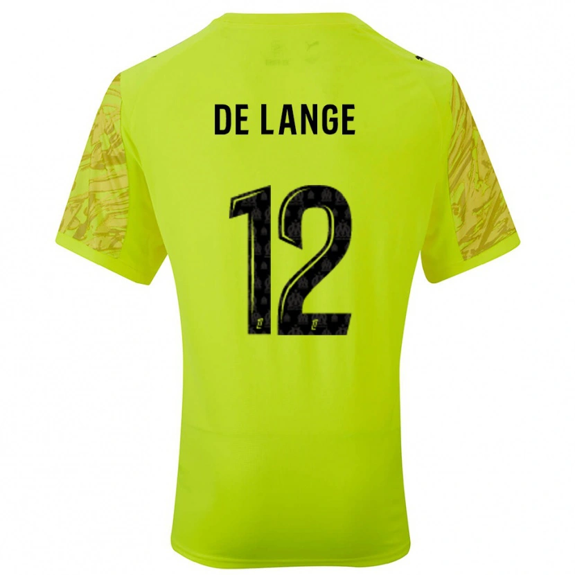 Danxen Hombre Camiseta Jeffrey de Lange #12 Verde Fluorescente Negro Portero Equipación 2025/26 La Camisa México