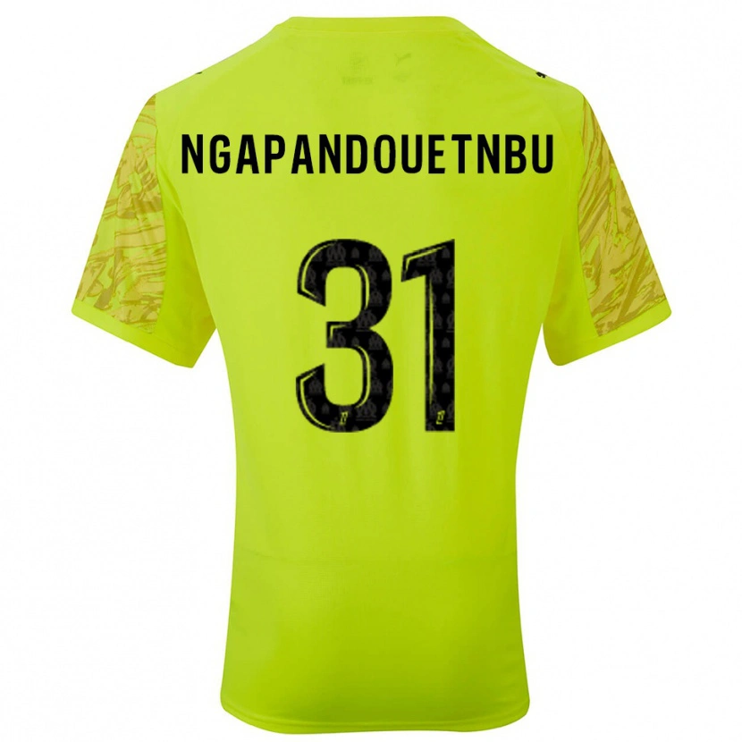Danxen Hombre Camiseta Simon Ngapandouetnbu #31 Verde Fluorescente Negro Portero Equipación 2025/26 La Camisa México