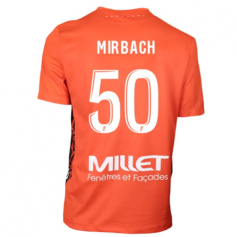 Danxen Hombre Camiseta Alexis Mirbach #50 Naranja Blanco Portero Equipación 2025/26 La Camisa México