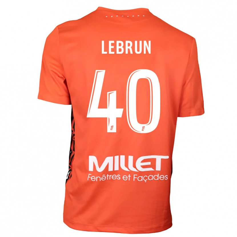 Danxen Hombre Camiseta Lisa Lebrun #40 Naranja Blanco Portero Equipación 2025/26 La Camisa México