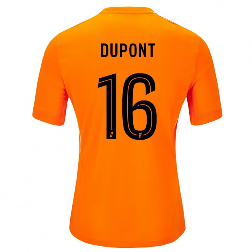 Danxen Hombre Camiseta Raphaël Dupont #16 Naranja Negro Portero Equipación 2025/26 La Camisa México