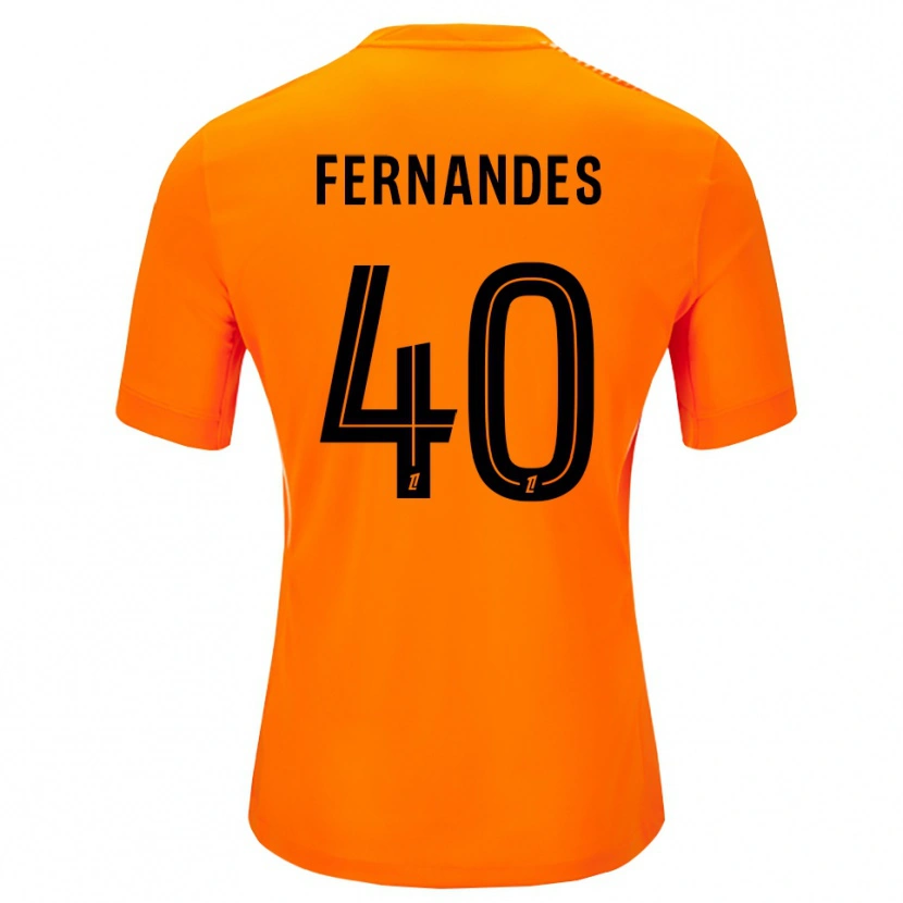 Danxen Hombre Camiseta Alyssa Fernandes #40 Naranja Negro Portero Equipación 2025/26 La Camisa México