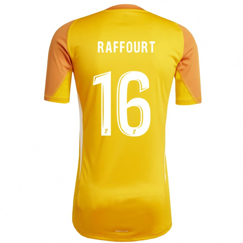Danxen Hombre Camiseta Timéo Raffourt #16 Naranja Blanco Portero Equipación 2025/26 La Camisa México