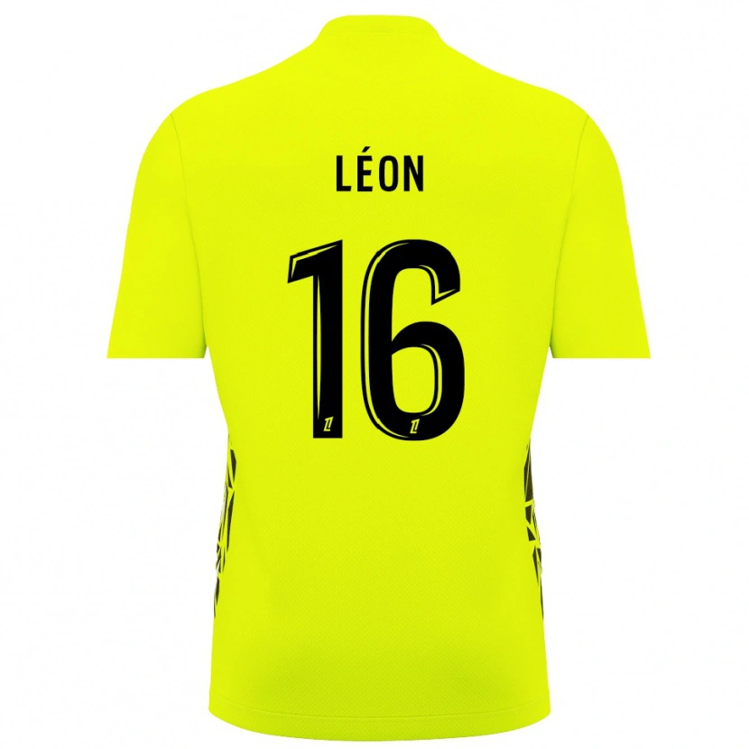 Danxen Hombre Camiseta Donovan Léon #16 Verde Fluorescente Portero Equipación 2025/26 La Camisa México