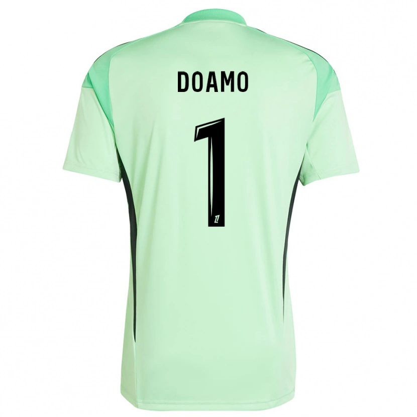 Danxen Hombre Camiseta Isaac Doamo #1 Verde Claro Negro Portero Equipación 2025/26 La Camisa México