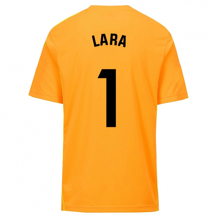 Danxen Hombre Camiseta Lara Lara De Las Heras Coello #1 Naranja Negro Portero Equipación 2025/26 La Camisa México