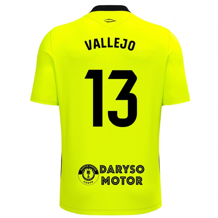 Danxen Hombre Camiseta Guillermo Vallejo #13 Negro Verde Amarillo Portero Equipación 2025/26 La Camisa México