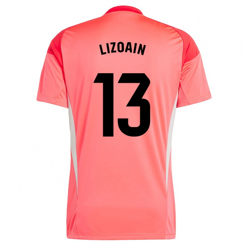 Danxen Hombre Camiseta Raúl Lizoain #13 Rojo Naranja Portero Equipación 2025/26 La Camisa México