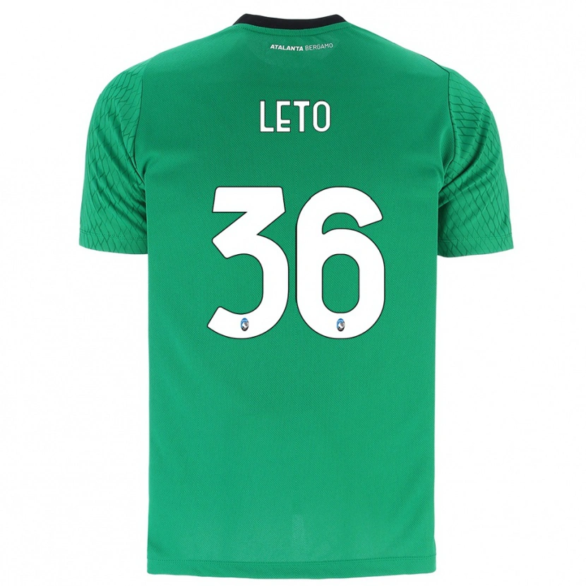 Danxen Hombre Camiseta Manuel Leto #36 Verde Esmeralda Portero Equipación 2025/26 La Camisa México