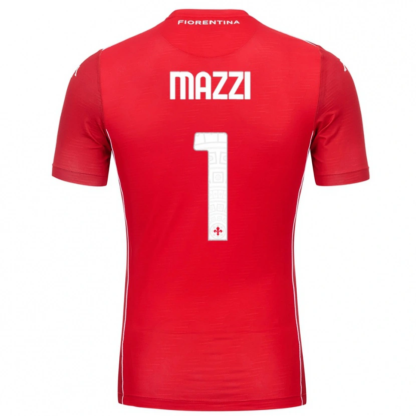 Danxen Hombre Camiseta Tommaso Mazzi #1 Rojo Blanco Portero Equipación 2025/26 La Camisa México