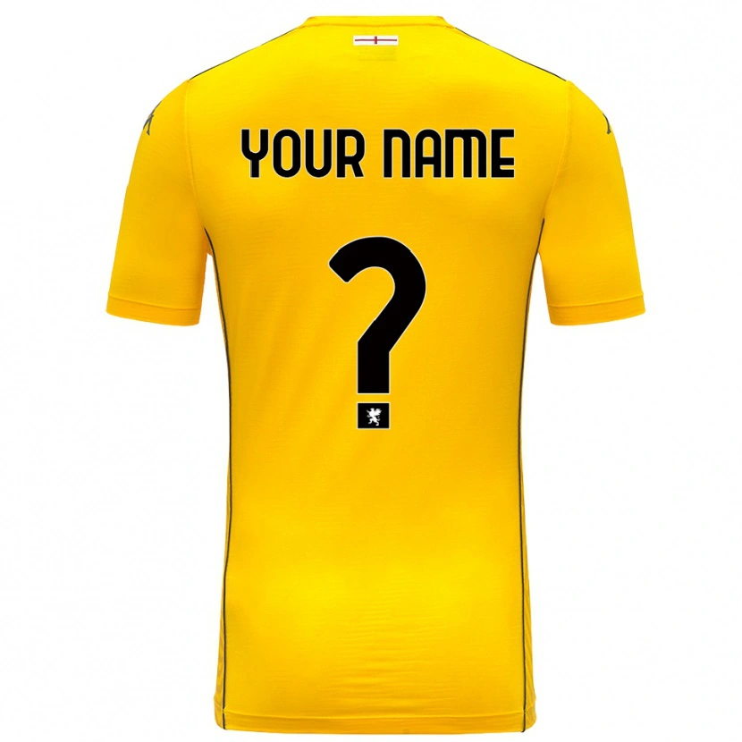 Danxen Hombre Camiseta Genoa CFC Amarillo Oscuro Negro Portero Equipación 2025/26 La Camisa México