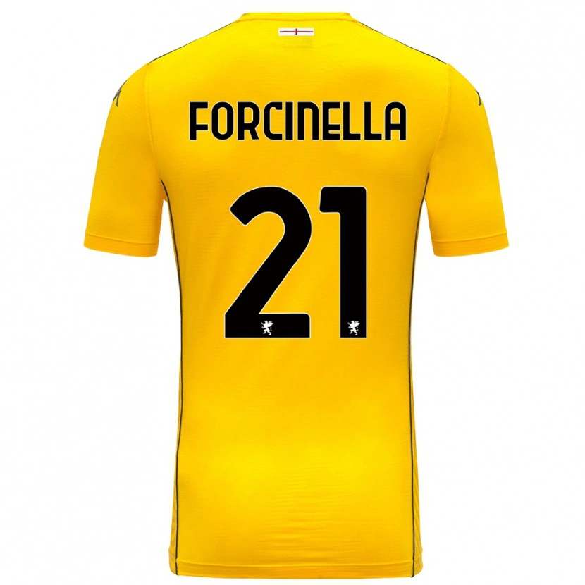 Danxen Hombre Camiseta Camilla Forcinella #21 Amarillo Oscuro Negro Portero Equipación 2025/26 La Camisa México