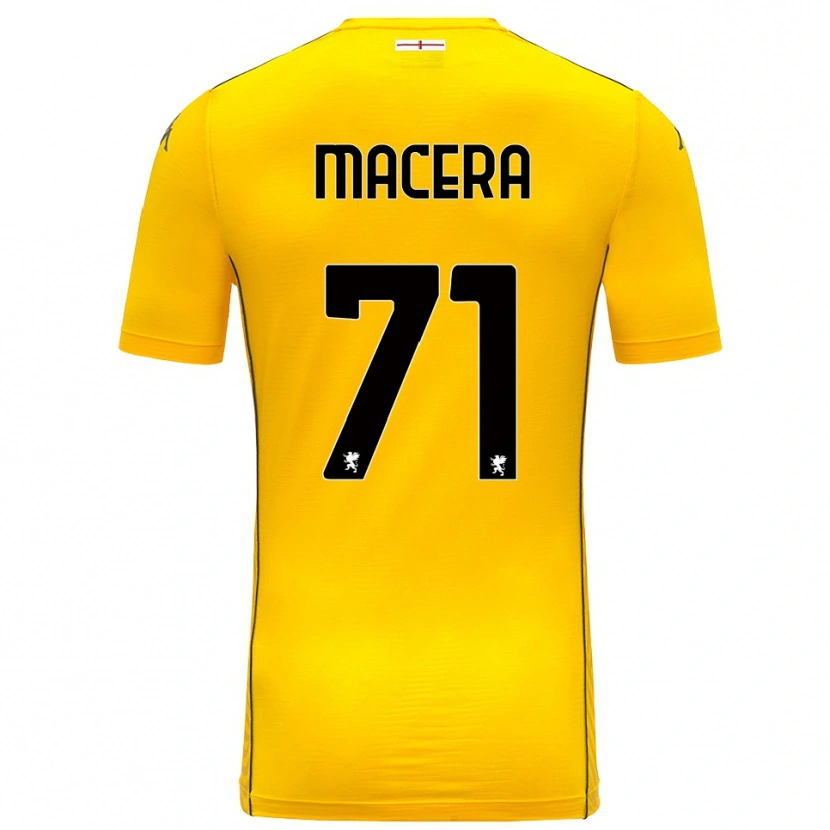 Danxen Hombre Camiseta Matilde Macera #71 Amarillo Oscuro Negro Portero Equipación 2025/26 La Camisa México