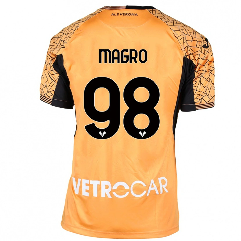 Danxen Hombre Camiseta Federico Magro #98 Naranja Negro Blanco Portero Equipación 2025/26 La Camisa México